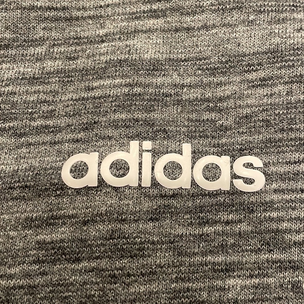 Adidas sz S Climalite Xpressive cropped sweatshirt space age gray mesh shoulders - Picture 5 of 10